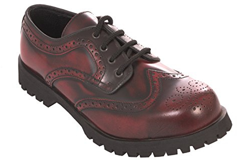 Boots & Braces Scarpe basse Budapester Rub Off, bordeaux, 39 EU