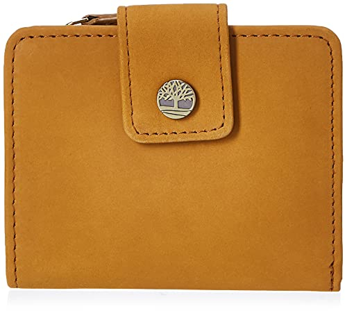 Timberland Damen Dw0412/04 Kleine RFID-Geldbörse aus Leder, Weizen (Nubuk)