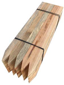 BITS AND BOBS FOR YOU 24x Wooden pegs/stakes, site edging stakes,450mm long treated and pointed