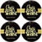 Sumerk 48 Stück Cheers to 80 Sticker große Flaschenaufkleber zum 80. Geburtstag Karten Versiegelungen 5 cm Runde Happy Birthday Party Favors Sticker