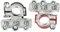 HUAZIZ 2 Stück Batterieklemmen Auto PKW Batterie Polklemmen Terminal Clamp Klemmen, Batterieklemme Positiv und Negativ Batterieanschluss Battery Terminal für Boot Van