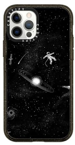 CASETiFY Impact Case für iPhone 12 / iPhone 12 Pro - Gravity 3.0 - Clear Black