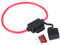 Porte fusible de voiture , DC 12V 40A Porte fusible à lame automatique résistant à l'humidité Porte fusible en ligne à lame standard Adaptateur étanche Porte fusible pour voiture Auto Bike