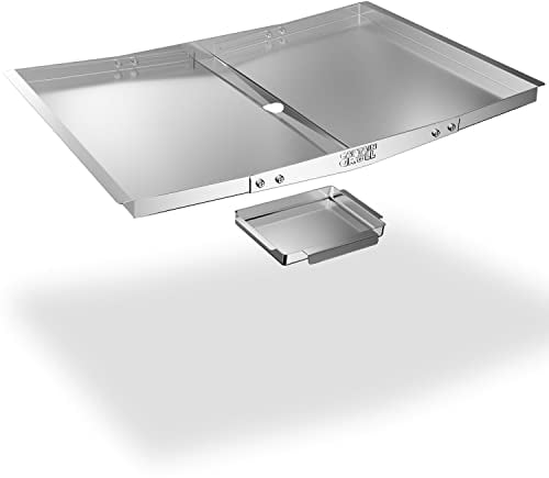 Grease Tray with Catch Pan - Adjustable Drip Pan for Gas Grill Models from Dyna Glo, Nexgrill, Expert Grill, Kenmore, BHG and More - Stainless Steel Grill Replacement Parts(Width 24-30)
