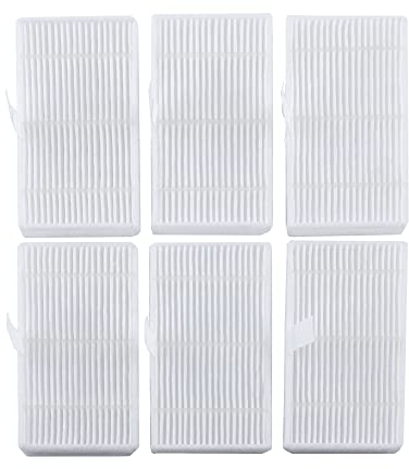 BAKUUM Pack 6 Filtros Hepa para deposito de Mixto de Cecotec Conga 2290 Ultra y Titanium. Filtros HEPA para robot aspirador