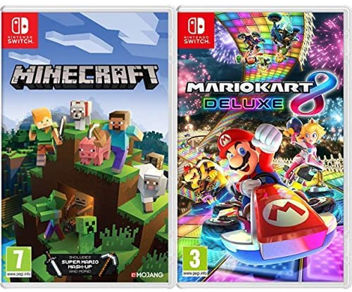 Minecraft switch standard + Mario Kart 8 Deluxe