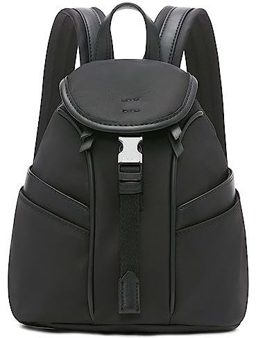 Calvin Klein Damen Shay Organizational Organisatorischer Mini-Rucksack, Schwarz/Silber, Einheitsgröße