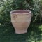 100% handgefertigter frostfester Terracotta Pflanzkübel Rosa 2 60cm