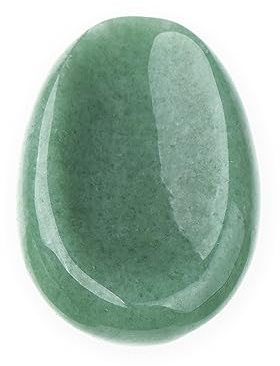 NKlaus Handschmeichler 5x3, 5cm Daumenstein Aventurin Edelstein, 1 Stück