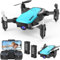 SIMREX X300C Mini Drone with Camera 720P HD, RC Quadcopter Foldable, Altitude Hold, 3D Flip, Headless Mode, Gravity Control and 2 Batteries, Blue