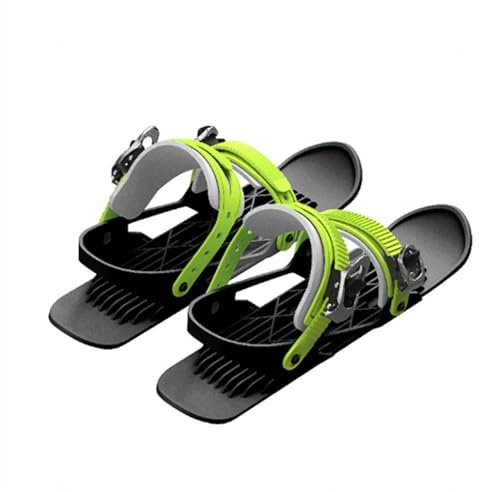 VIDECOR Mini-Kurz-Ski-Skates, Schneeschuhe, Kurze Skiboards, Mini-Ski-Skates, Metall, Snowboard, Nylon, Outdoor-Skischuhe, Winter-Shorts für Sport, übergewichtige Schuhe, Ski-Aufbewahrungsregale,B