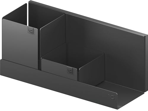 Vauth-Sagel Wandregal Metall Board-3 Wandablage mit Box Stahl lavagrau