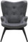 Dynamic24 Sessel Dunkelgrau Strukturstoff Relaxsessel Polstersessel Loungesessel