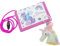 Brustbeutel Kinder Einhorn mit Schlüsselanhänger, Geldbörse Geldbeutel für Mädchen rosa, Geldbeutel zum umhängen, Brieftasche Kleine, Weihnachten Geburtstag Geschenk