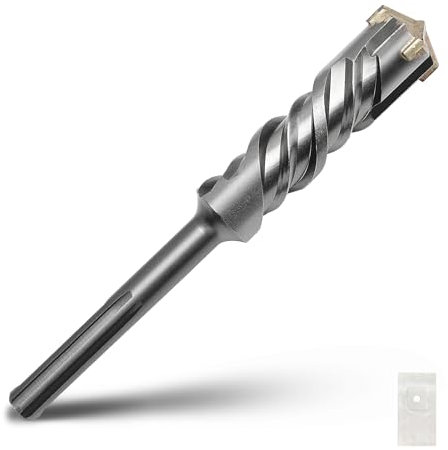 1-1/2 x 10 inch SDS Max Rotary Hammer Drill Bit, 38x260mm Carbide Tip Masonry Drill Bit,Concrete Drill Bit for Masonry, Brick, Stone, Concrete (Length :260mm / 10 inch, 38mm (1-1/2 in) Diameter)