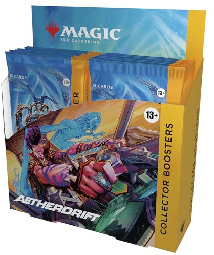 Magic: The Gathering Aetherdrift Collector Booster Box - 12 Packs (180 Magic Cards)