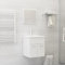 ShGaxin Conjunto de Muebles de baño 2 pzas Madera contrachapada Blanco, Muebles para Baño, Muebles para Lavabo, Armario Baño