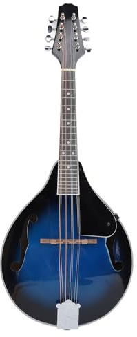 Mandolina de Estilo A, Instrumento de Mandolina Acústica de 8 Cuerdas con Afinador, Instrumento Musical de Mandolina de Palisandro para Principiantes, Adultos, Adolescentes