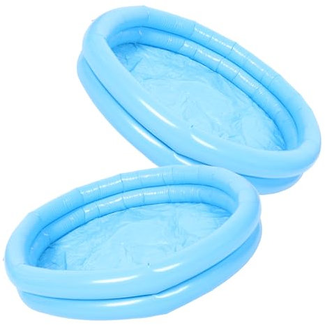 DECOMELODY 2pairs Portable Foot Spa Bathtub Inflatable Foot Bath Tub Pump Outdoor Pool Bath for Relaxation Random Color