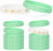 MEJOSER 12 Stück JGA Accessoires Frauen Armbänder Team Braut Junggesellenabschied Deko Junggesellinnenabschied Bachelorette Hochzeit Party Mitgebsel Silikonarmband Grün