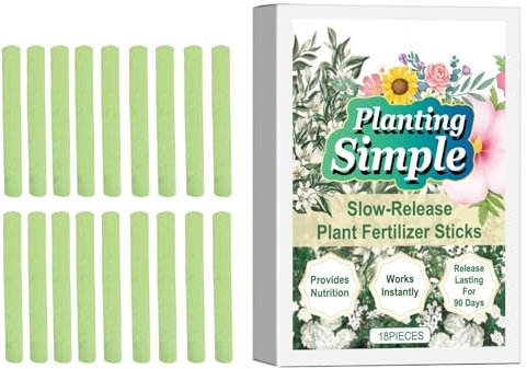 Fertilizer Sticks - House Plant Fertilizer Sticks, indoor plant nutrient, Natural Plant Growth Nutrition Stick,18X Plant Food Fertilizer Sticks, Easy Plant Care for All Indoor Flowering Houseplants
