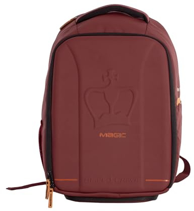 Black Crown Mochila Magic – Diseño Sofisticado en Burdeos y Negro – Fabricada con Materiales Premium (30% EVA, 70% PVC), Compartimento para Palas, Bolsillo Ventilado para Zapatillas y Transporte Cómod