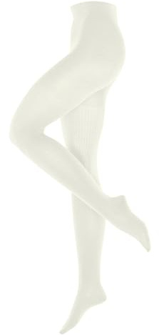 Burlington Damen Strumpfhose Rib Couture W Ti Wolle einfarbig 1 Stück, Weiß Off-White 2040, 38-40