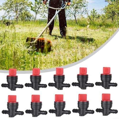Set mit 10 Inline-Kraftstoff-Gas-Absperrventilen für den Einsatz in Outdoor-Elektrogeräten mit 1/4 Leitungen