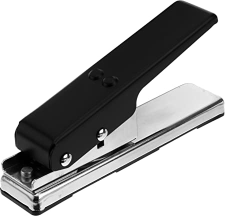 FRCOLOR Robuster Gitarrenplektrum Stanzer aus Metall und Kunststoff zum Personalisieren von Dünnen Gitarrenplektren für Selbstgemacht Gitarren Zubehör
