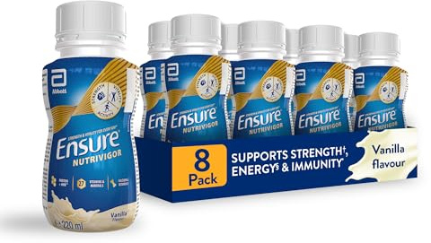 Ensure NutriVigor - Vanilla Flavour Shake –8x220ml – Nutritional Supplement