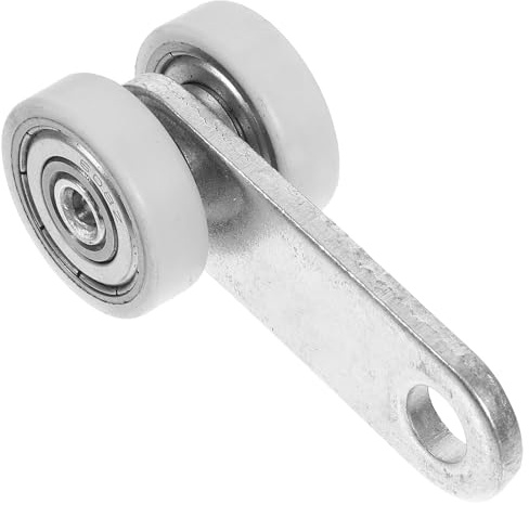 Angoily Schiebetür Rollenwagen Zweirad Laufrolle aus Stahl mit 8mm Schraubloch 25mm Doppel Lagerrollen für Schwere Hängetüren und Schienensysteme