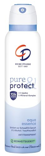 CD Antitranspirant Spray Aqua Essence | 0% Alkohol | 150 ml | 73 h Schutz vor Schweiß und Körpergeruch.