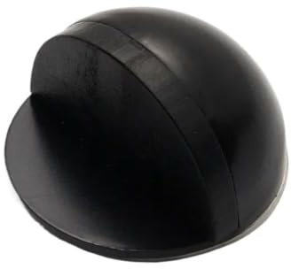 Cale Porte Butée de porte sans perçage en forme tortue | Verre de salle de bains de protection en caoutchouc anti-collision(Common-black)