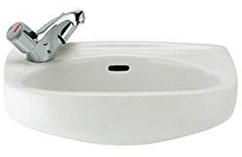 Roca A320841001 Colección Ibis- Lavabo porcelana mural, acabado, blanco
