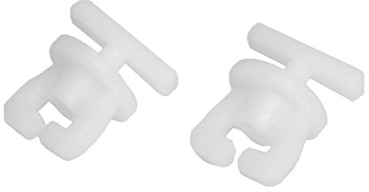 Gardinenstopper/Gardinenfeststeller für Gardinenschienen und Innenlaufgardinenstangen, 2 er Set