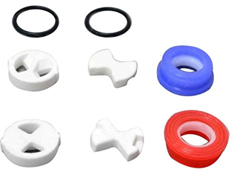 Set of Replacement Ceramic disc & Silicon Washer Insert Turn 1/2 for Valve Tap