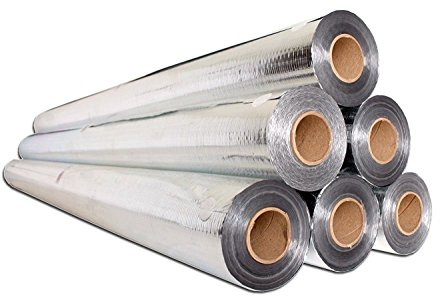500 Fläche (122 cm x 125 ft) von Nasa Tech Commercial Grade perforiert No Tear grün Energy Radiant Barrier Reflektierende Isolierung Dachboden Folie Dach Dachboden House Wrap SCIF RIFD