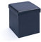Inter Link – Aufbewahrungsbox mit Deckel - Faltbox – Waschbare Boxen - Polyurethan – Kunstleder – Kisten – Für Kleidung, Spielzeuge – Stauraum – 38 x 38 x 38 cm – Schwarz – Setti