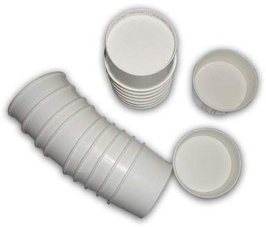 COPPETTE BIANCHE CC 120 PER GELATO IN CARTONE FORMATO MEDIO BICCHIERI PER GELATERIA ICE CREME WHITE (PZ 504)