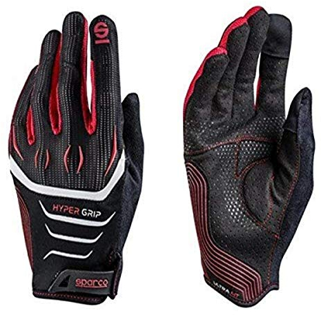 Sparco 002094NRRS11 Handschuhe Hyper Größe 11 Schwarz/R