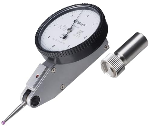 Mitutoyo 513-473-10E Dial Thickness Gage, Standard Model, 0008 Measuring Range, 000004 Accuracy, 00001 Resolution, White Face for Precision Thickness Measurements