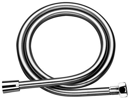 Steinberg 099 9413 Verbindungsschlauch von Duschkopf zu Dusch-Armatur mit eingebautem Verdrehschutz, Länge 1250 mm Kunststoff-Brauseschlauch, Chrom