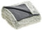 CelinaTex Shetland Bettwäsche 135 x 200 cm 4-teilig Creme grau Polar-Fleece Bettbezug Flokati Optik Bett Garnitur