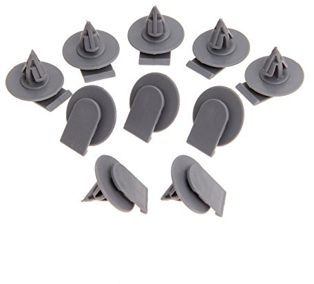 BOWAREPRO 20 Pcs Radzierblenden Radlauf-Clips für Mini One S Cooper R50 R52 R53 R55 R56, Radlauf-Zierleisten-Clips aus Kunststoff (Grau, 20 Pcs)