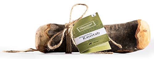 Chewies - Osso per cani in legno d'ulivo, 100% naturale, giocattolo da masticare per cani fino a 30 kg, misura L