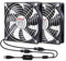 2 Packs Wathai 120mm x 25mm 120mm 5V USB Fan for Receiver AV cabint Game Console PC Laptop TV Box Projector Router Cooling