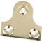 Hardware Solutions - Picture & Mirror Glass Plates - Frame Hanging Fixing - Plain Design - 38mm - Brass - Pack 10