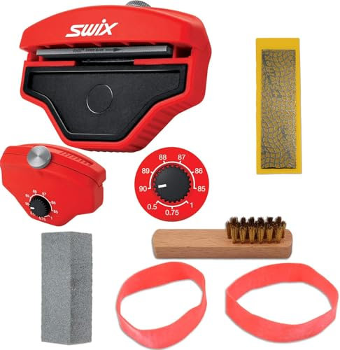 RaceWax Multi Edge Kit 80 mm – Yellot Diamantstein für Skibasis und Seite mit Gummi & mehr – (ZL-7011)