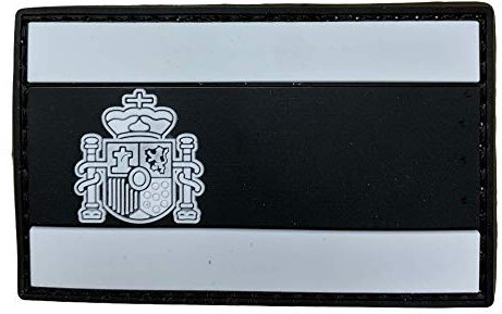 Gemelolandia | Parche Bandera de España Tactico PVC Hook and loop 8x5 cm | Muy Adherentes | Patch Stickers Para Decorar Tu Ropa | Fáciles de Poner en Chaquetas Pantalones Camisas y Objetos de Tela