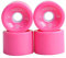 Perfeclan 4pcs/Pack 70mm Longboard Ersatz Skateboard 78A Härte Cruising Wheel ABEC 9 Lager Außenhülle, Rosa